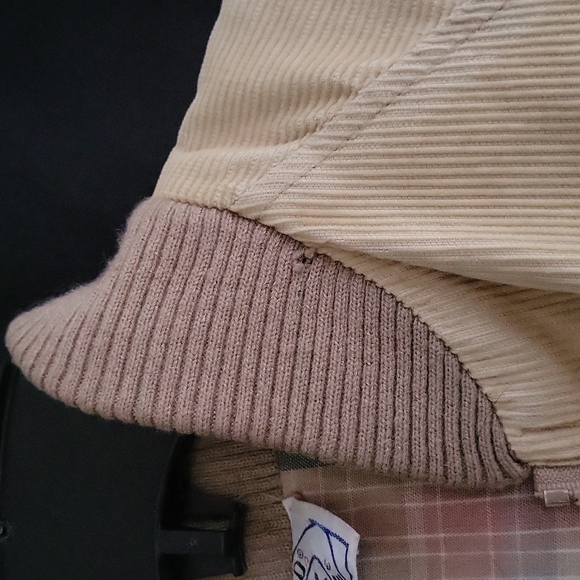 Lacoste Corduroy bomber jacket size Medium tan color. - Picture 5 of 5